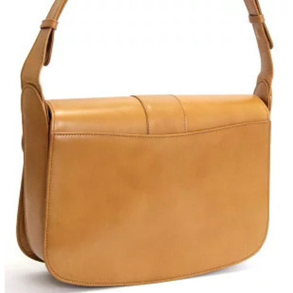 Gucci Purse Leather One Shoulder Bag Coin Camel Tan Hobo